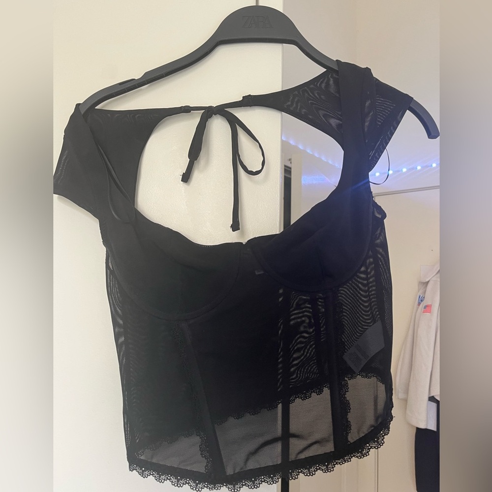 🖤CUTE BLACK CORSET TOP!🖤